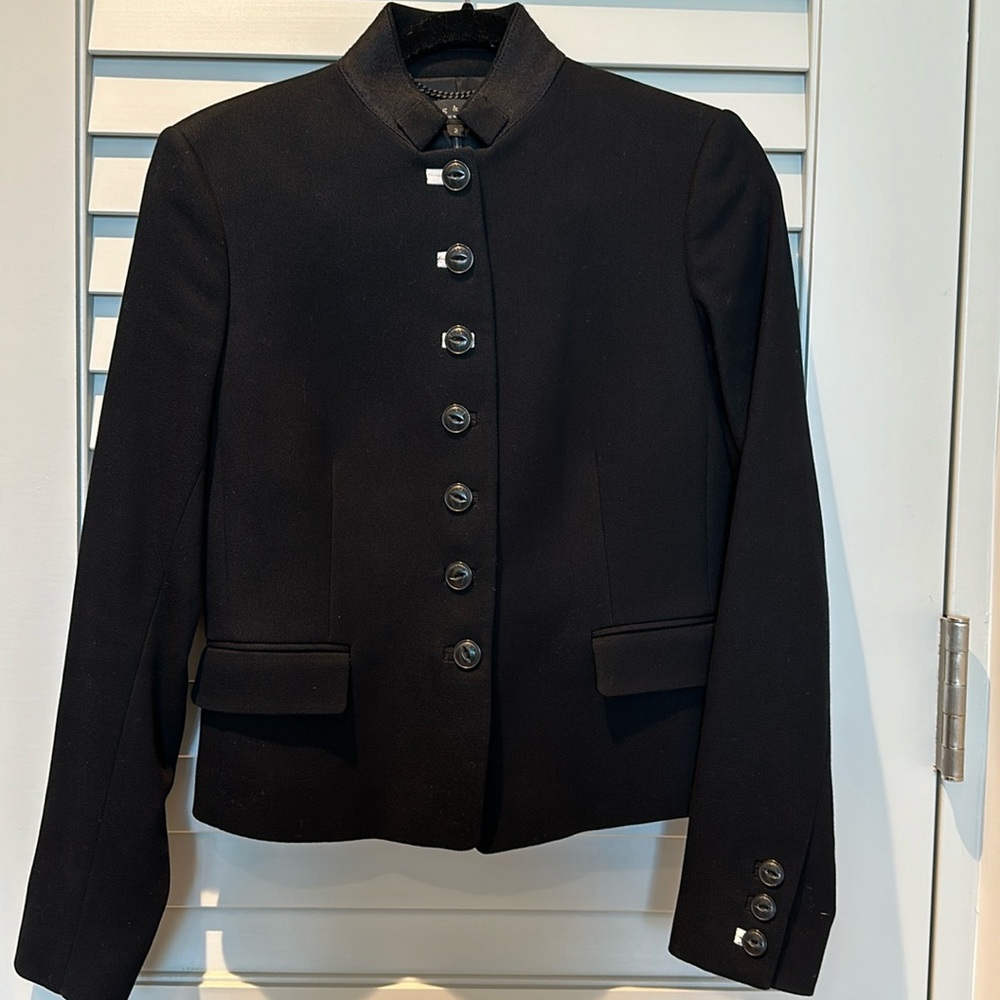 Rag & bone navy blue blazer; size 2
